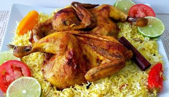 طريقة تحضير الأرز المندي بالدجاج