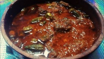 البامية باللحم الضاني للشيف حسن 